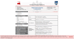 Desktop Screenshot of msz.bip.czestochowa.pl